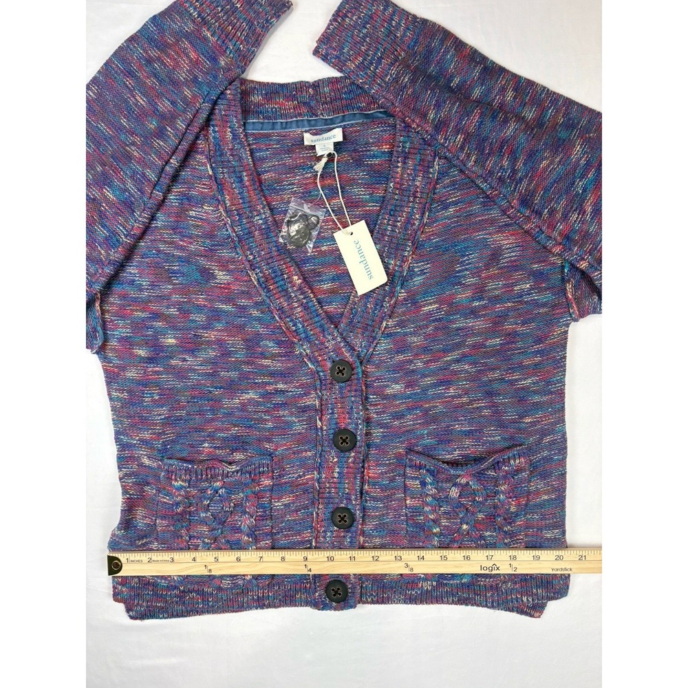 NWT Sundance Cardigan Sweater Women's  Multicolor   Size Small 4 Button - Picture 10 of 16